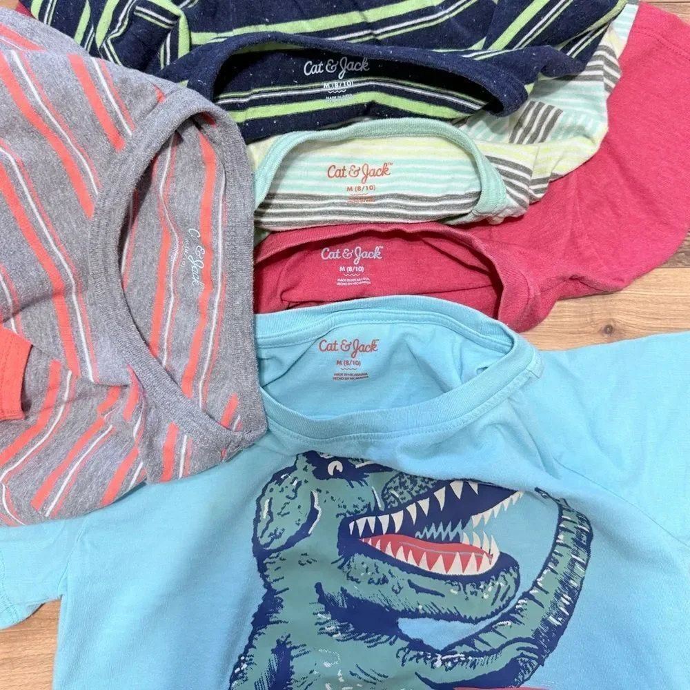 Bundle of 5 Cat & Jack Kids T-Shirts - Size M 8/10